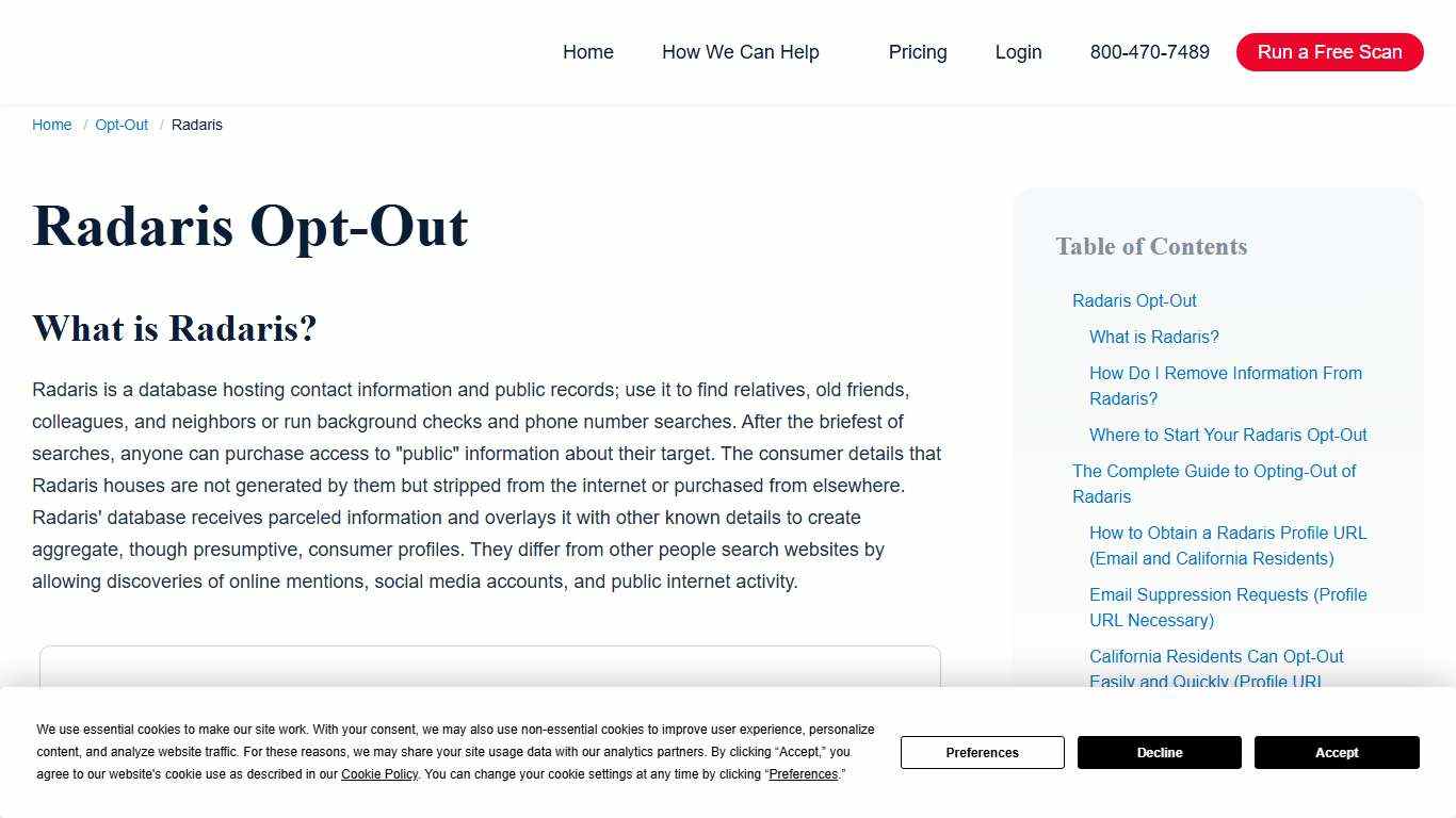 Secure Your Privacy: Opt Out and Remove Information from Radaris