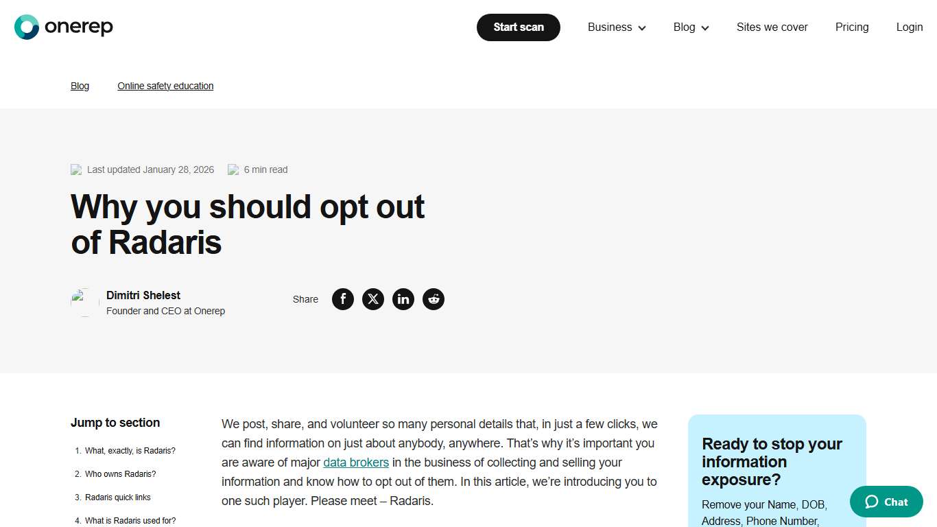 Why You Should Opt Out Of Radaris